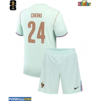 Frankreich Rayan Cherki #24 Auswärts Trikotsatz Kinder WM 2026 Kurzarm (+ Kurze Hosen)